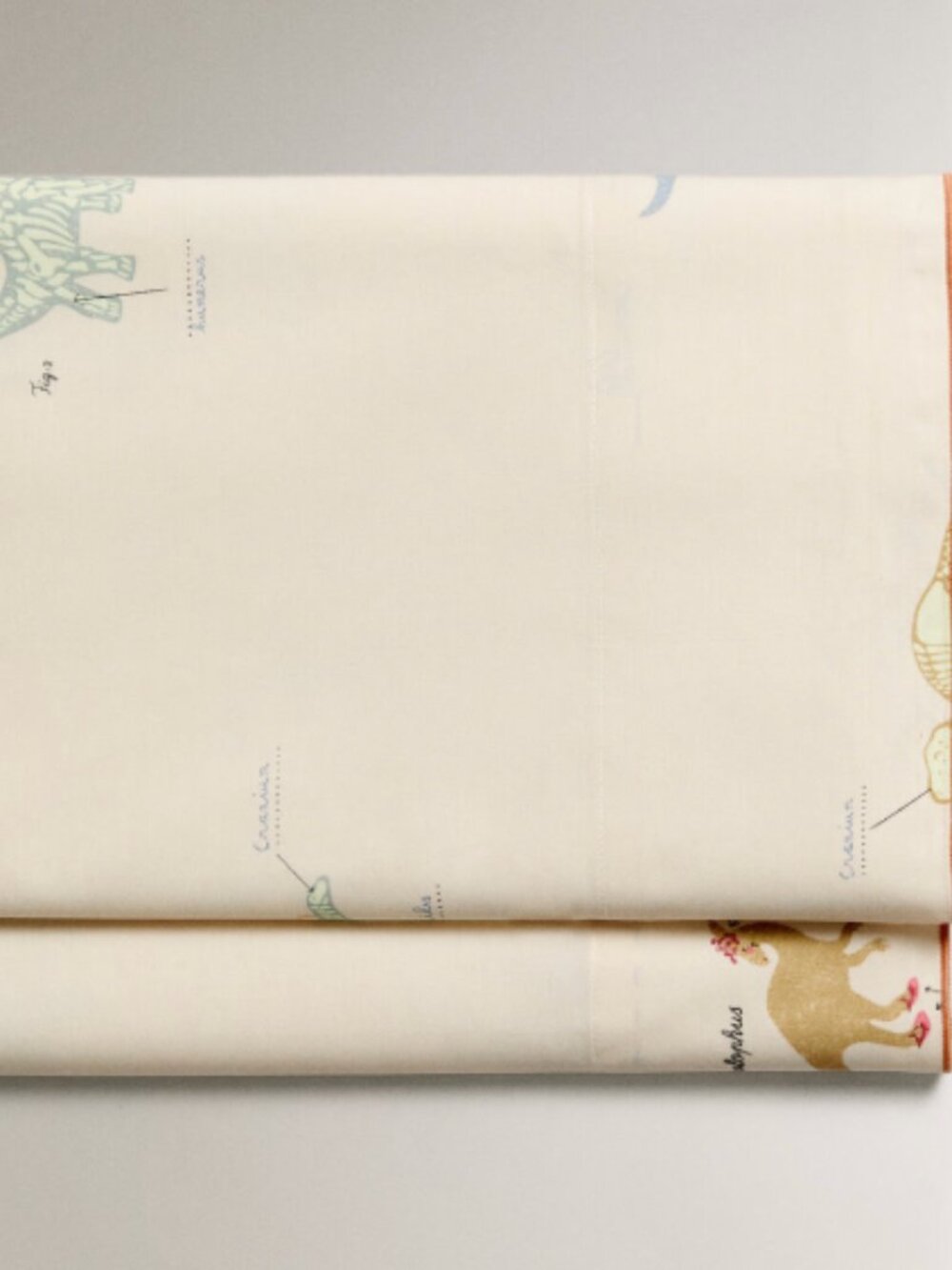 Zara Home Kids 63 x 110 "   CHILDREN’S DINOSAUR FLAT SHEET  REF. 2683/089